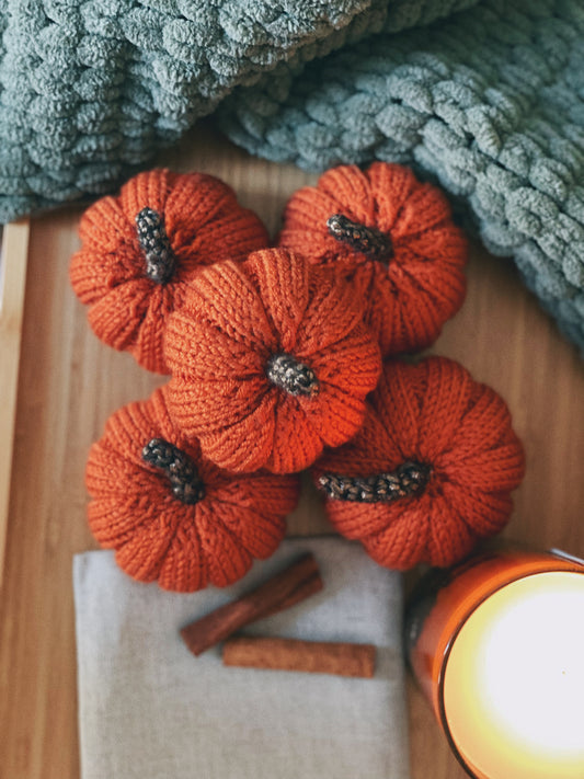 Fall Knitted Pumpkins