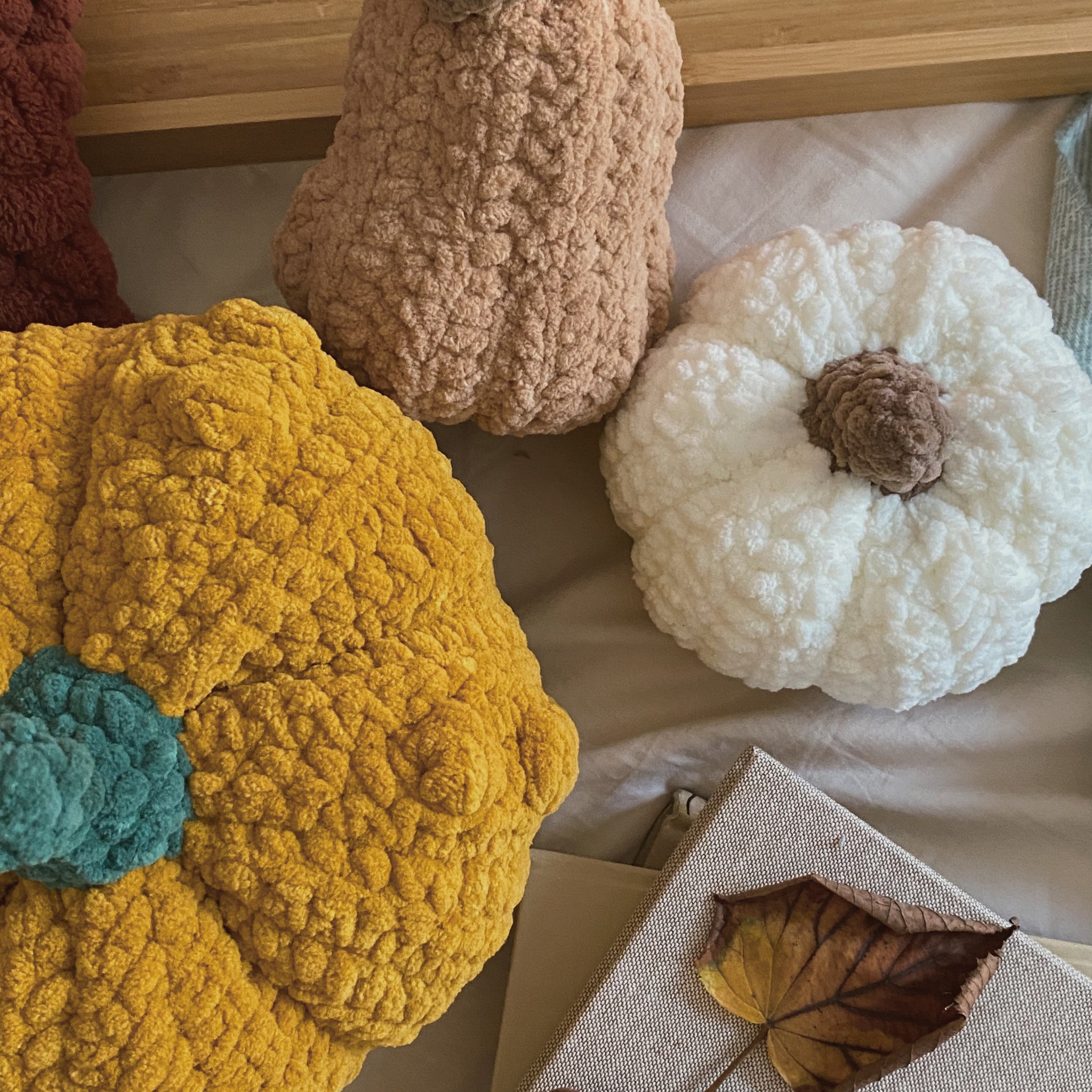 Plush Crochet Pumpkins